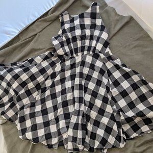 Checkered A Line Dress Size 18